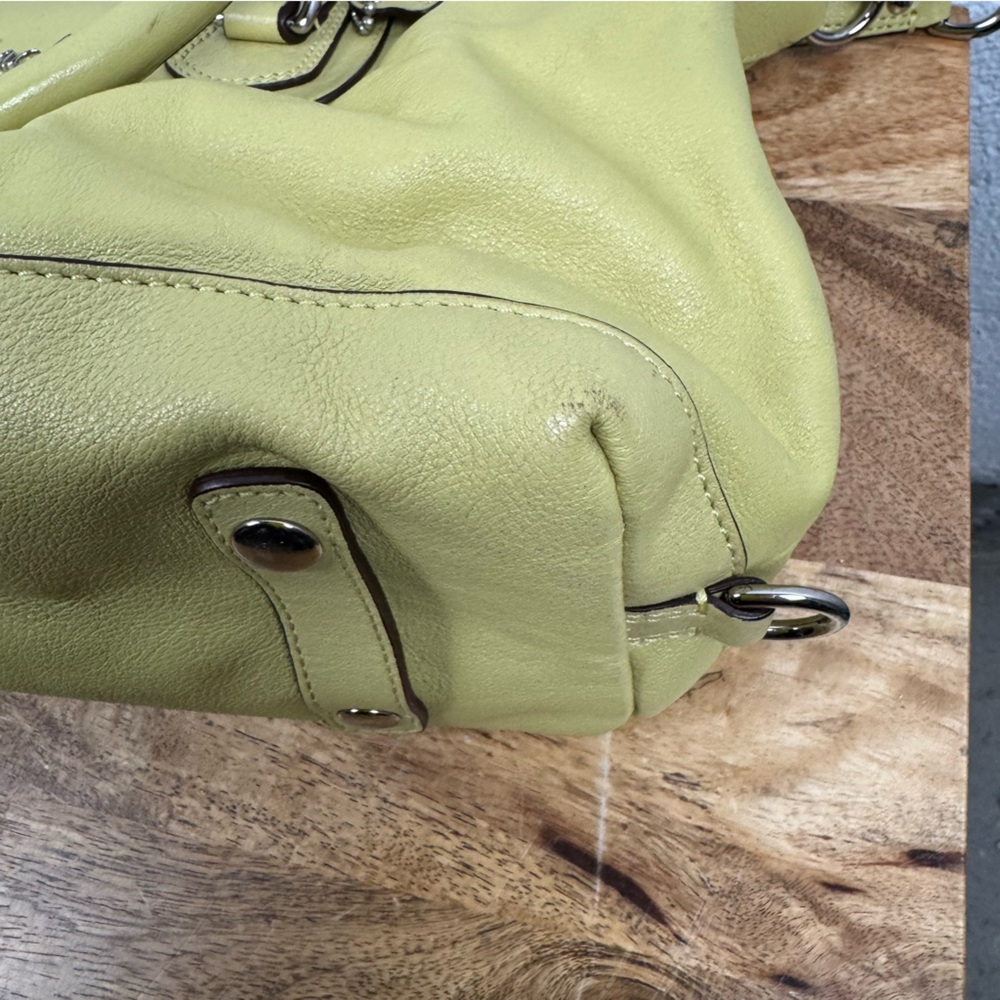 Coach Ashley Satchel Leather Bag – Key Lime Green - Picture 14 of 14